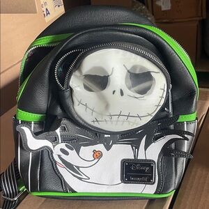 Loungefly Black and Green Character Backpack